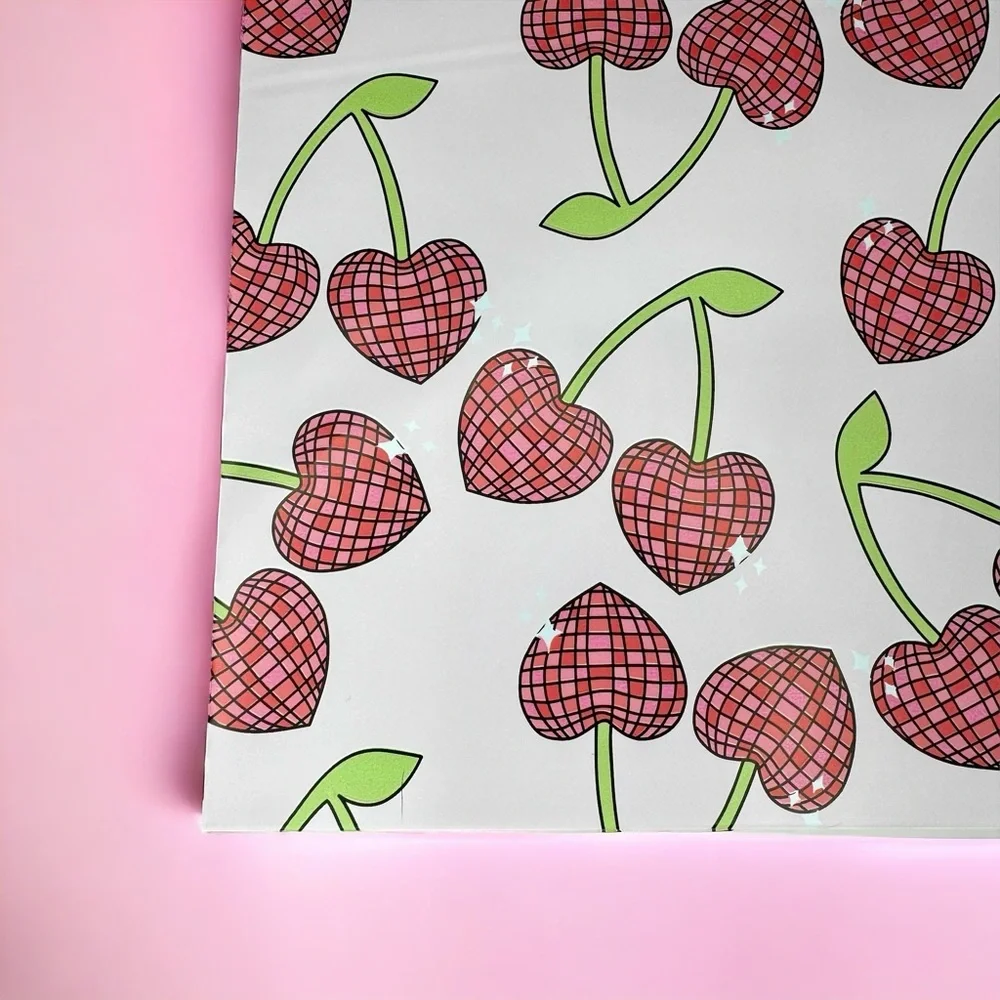 Cherry Bling Pink Shipping Bags Polymailers Poly Mailers Spring Summer 25 Pack